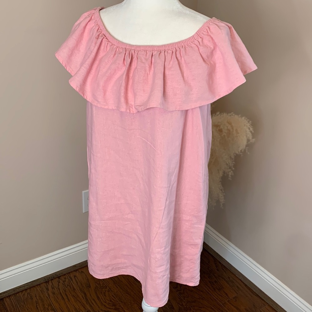 Newbury Kustom of the shoulder ruffle top